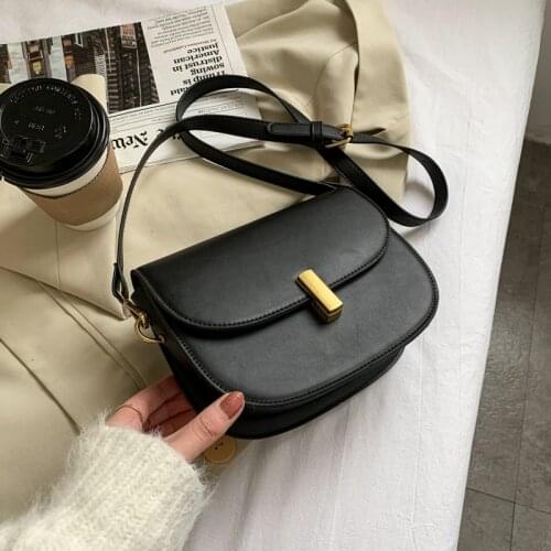 Ladies Simple Casual Saddle Bag Luxury Designer Handbag Fashion Lady Bag Messenger Bag Casual Small Bag Shoulder Bag Wallet