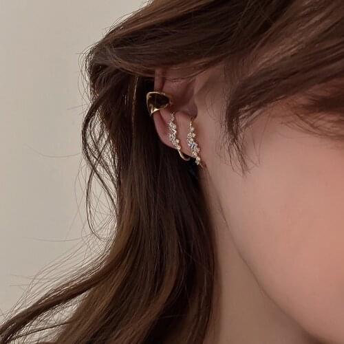 Goth One Line Full Crystal Bar Stue Earrings for Women Girl Luxury Vintage Earring Korean Fashion Crystals Ear Accessories