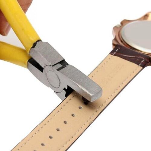 1pcs Watch Leather Belt Hole Puncher Plier Universal 2mm Round Strap Jewelry DIY Hand Crafts Home Sewing Repair Tool Accessories