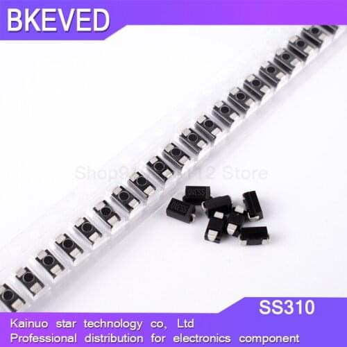 100PCS SS310 SMD SR310 Schottky Barrier Rectifier Diode 3A 100V DO-214AC SMA