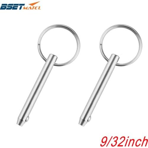 2PCS 9/32 inch BSET MATEL Marine Grade 316 Stainless Steel Quick Release Ball Pin for Boat Bimini Top Deck Hinge hardware