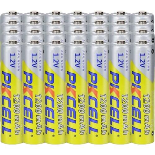 28Pcs PKCELL AAA 1200mAh 1.2V Ni-MH Rechargeable Battery AAA NIMH Batteries For Home TV remote control,Childrens Toys