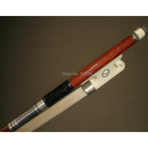 3 PCs Quality Brazil Wood Violin Bow 4/4 white stallion bow whair