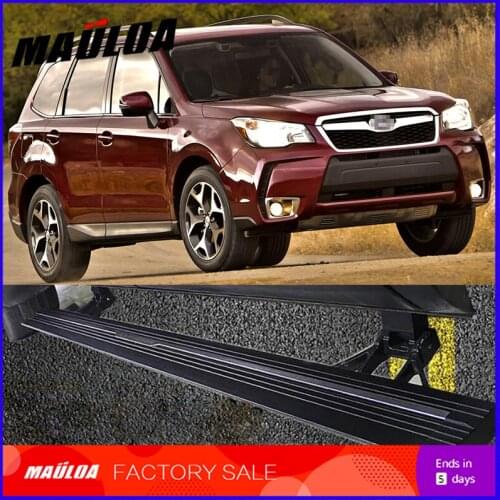 Car Accessories High quality aluminium alloy Automatic scaling Electric pedal side step running board for Forester 2013