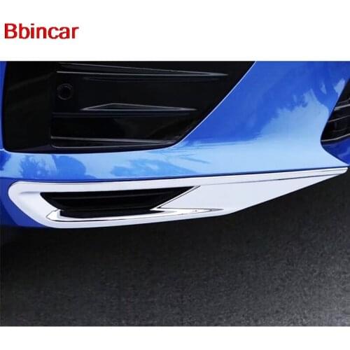 Bbincar ABS Chrome Front Foglight Cover Trims Bottom Head Fog Lamp Shade Hood For Volvo XC60 XC 60 2017 2018 2019