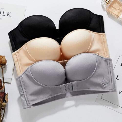 Push Up Bra Padded Party Wedding Bras Invisible Bra Strapless Bralette Cup Women Underwear Sexy Lingerie Female Sexy Lingerie