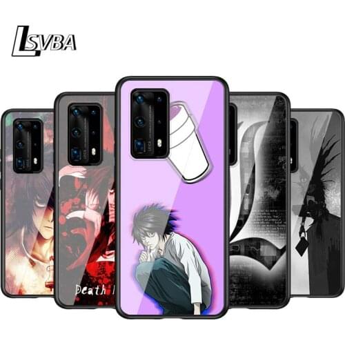 Anime Death Note For Huawei P Smart Z S Plus 2020 2019 P40 P30 P20 Pro Lite E Plus 5G Lite Bright Black Phone Case
