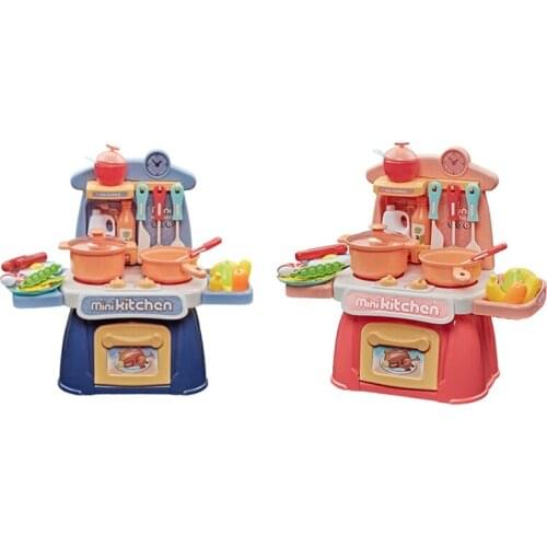 Kids Kitchen Playset Chefs Role Toys Pretend Kitchen Cooking for Gifts