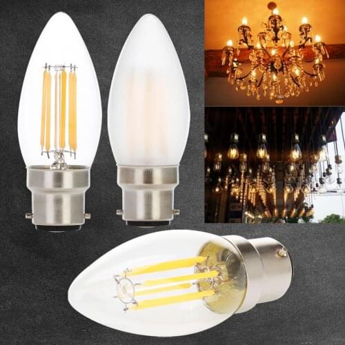 Dimmable Edison Lights bulbs B22 Bayonet 2W 4W 6W LED Filament Bulb Warm White 2700K Cold White 6000K led bulb 220V 240V 230V