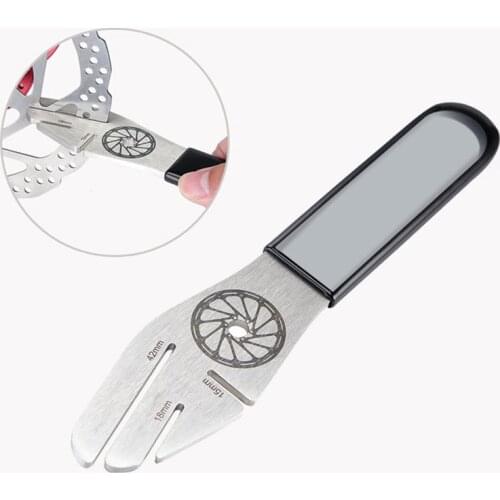 MTB Bike Bicycle Disc Brake Rotor Alignment Truing Tools Mountain Bicycle Disc Flattening Correction Wrench Stainless Steel Tool