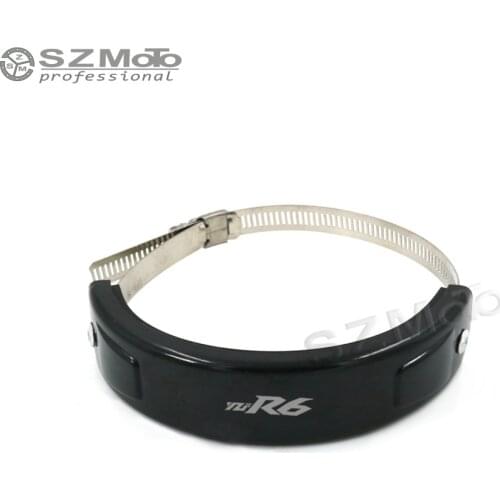 For YAMAHA YZFR6 YZF-R6 Silencer Round Oval Exhaust Protector Can Cover Motorcycle SCOPE 100MM-140MM silicone Protect 2017 2018