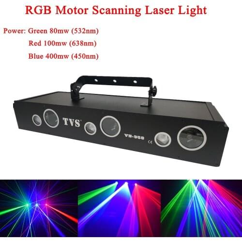 Show Time RGB Motor Scanning Laser Beam Light DMX DJ Dance Bar Coffee Xmas Home Party Disco Effect Lighting Light System Show