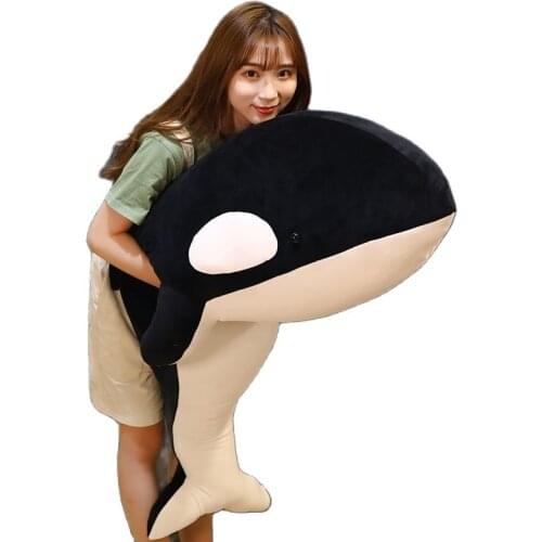 60/80/100CM Giant Size Plush Toy Sea Animal Blue Whale Soft Toy Stuffed Animal Childrens Birthday Gifts