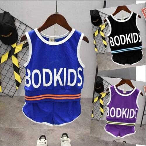 Summer Children Clothing Sets Toddler Girls Clothing Sets Top+Pant 2Pcs/Sets Kids Casual Boys Clothes Sport Suits Outfit 2-7Year