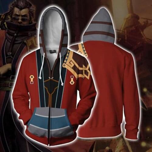 Fashion Street Hoodies Final Fantasy Hoodie cosplay costume Red Sweatshirts Hoodies Halloween cosplay Casual sweater