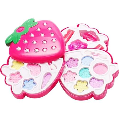 Kids Girls Makeup Set Eco-friendly Cosmetic Pretend Role Play Doll Toys For Kids Birthday Party Gift Christmas Gift Toys