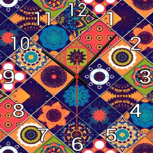 Wall Clock Lime Modern Kitchen Clock Watch Home Decor Living Room Clock Flower motion Wall Art Timepieces