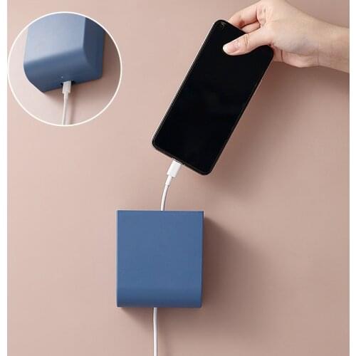 Wall Mounted Storage Box Air Conditioner Remote Control Storage Case Mobile Phone Plug Holder Stand Container Household Dropship