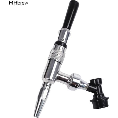 Stainless Steel Draft Beer Dispensing Nitrogen Nitro Coffee Tap with Liquid ball lock disconnects