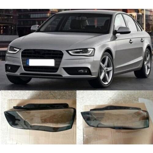 Car Left and Right Front Kit Cover Lens Headlights fit for Audi A4L 2013 - 2015
