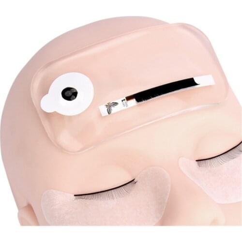 Silicone Eyelash Pad Forehead Lash Extension Stand Pallet Pad Lash Tray Holder Tool Rectangle Clear lash Holder