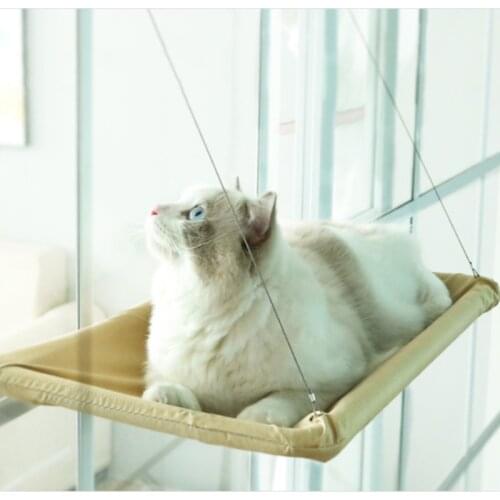 Bearing 35kg Cat Sunny Window Seat Window Mount Pet Hammock Cute Cat Hanging Beds Kitten Comfortable Sleeping Bed