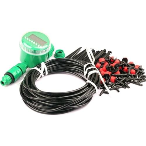 1Set 25m 4/7mm Hose Drip Irrigation System Garden Automatic Watering System Gardening Irrigator 30pcs Drippers Sprayer Nozzles