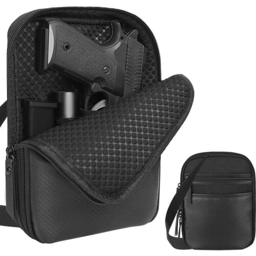 Gun Bag Tactical Concealed Pistol Pouch Holster Fanny Pack Waist Pocket Handgun Carry Protection Outdoor Flashlight Tool Case