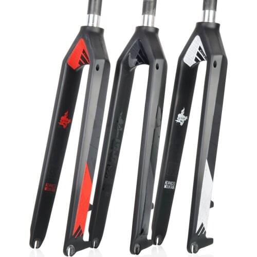 Bicycle Carbon Fiber Fork AM TG6 26/27.5/29er inch 3K Full Fork Mtb Road Mountain Bike fork Bicycle Parts 1-1/8" 580g