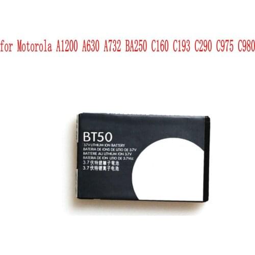 High Quality 850mAh BT50 BT51 BQ50 battery for Motorola Moto A1200 A630 A732 BA250 C160 C193 C290 C975 C980 Mobile Phone