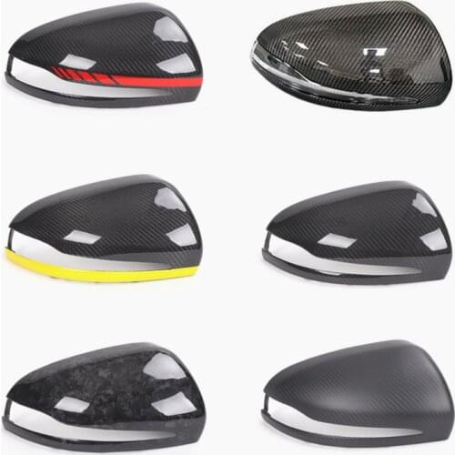 W205 Real Carbon Fiber Mirror Covers for Mercedes-benz W205 2015-2018 W213 W222 C E S GLC-Class Side Door Mirror Cap Replacement