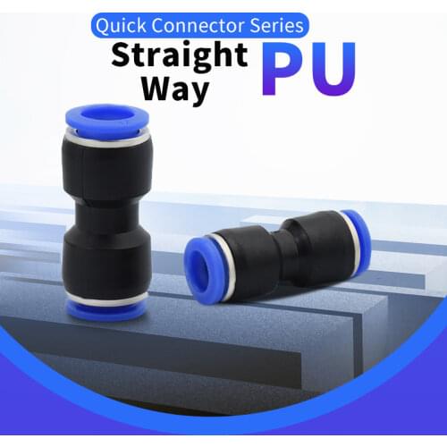 1Pcs Hose Straight Push in Fitting Pneumatic Push to Connect Air Quick Fittings Pipe joint PU 4 6 8 10 12 14 MM