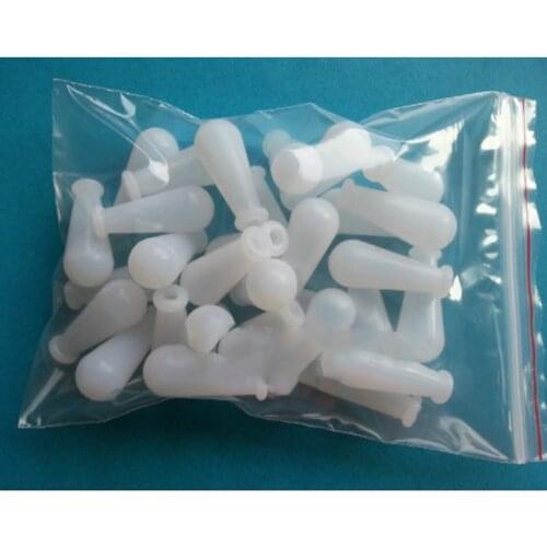 100pcs Laboratory white silicone suction ball Water Pipette Ball, silicone suction bulb, Silicone cap for pipette 2ml, Anti-acid