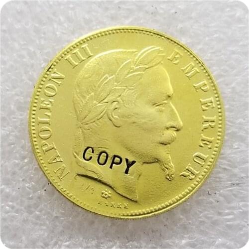 1859 France Gold 50 Francs COIN COPY commemorative coins-replica coins medal coins collectibles