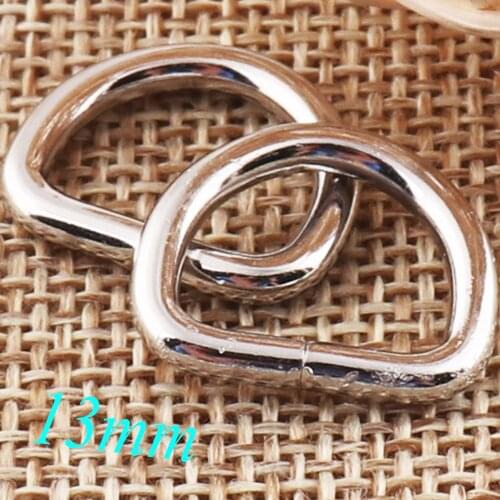 1/2" Silver D Rings Buckles 13mm Purse Ring Webbing Purse Bag Handbag purse Hardware metal belt d-ring hardware 20 PCS