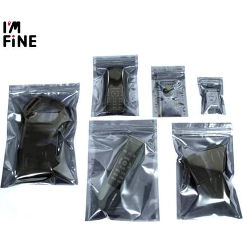 50pcs Anti Static Shielding Ziplock Bag ESD Anti-static Instruments Pack Pouches Waterproof Self Seal Antistatic Bag