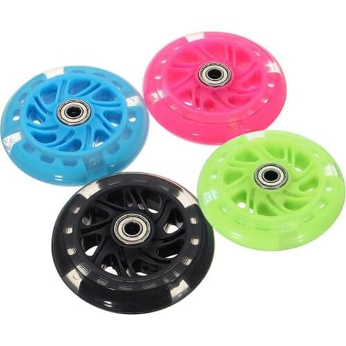 80mm Scooter Led Flash Wheel Mini Or Maxi Micro Lights Back Rear Abec-7 with 5 Colors