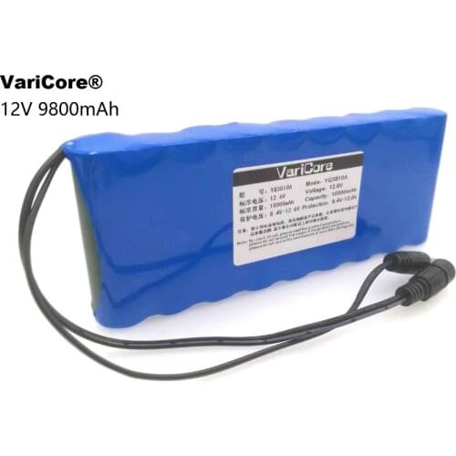 12 v 9.8Ah 9800mAh 18650 Rechargeable batteries 12V Li-Ion Battery pack Protection Board CCTV Monitor battery