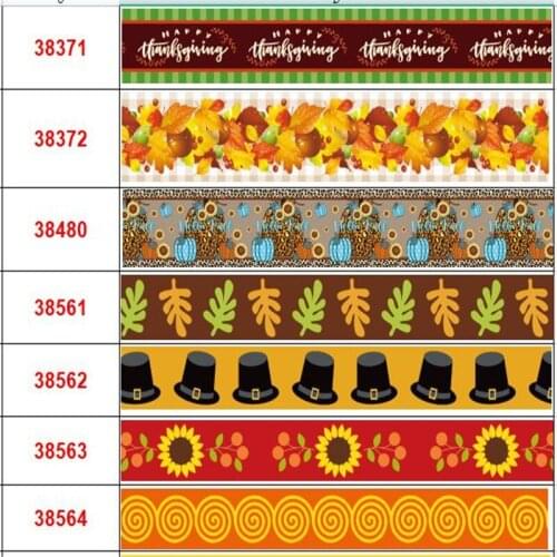 DIY Cartoon Printed Grosgrain Ribbon For Craft Supplies Sewing Accessories 50 Yards