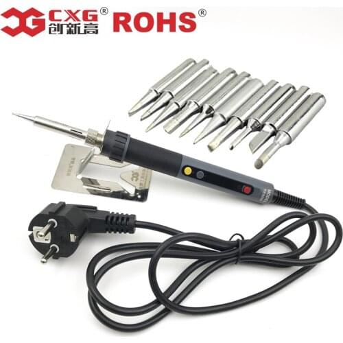 CXG ROHS RE60W/90W/110W LCD Temperature Digital Adjustable thermostat Electric Soldering Iron for Welding replace CXG 936D