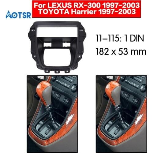 Double Din Radio Fascia for Lexus RX-300 RX300 RX 300 1997-2003 GPS DVD Stereo CD Panel Dash Mount Installation Trim Kit Frame