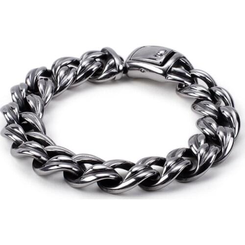 European and American personality fashion bracelet retro domineering stainless steel mens bracelet