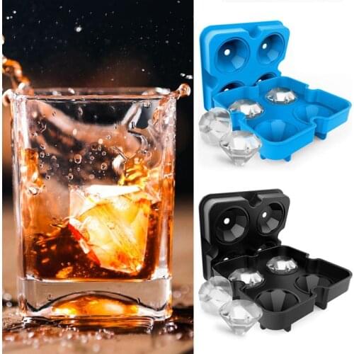 Hiskey Ice Cube Maker Ball Mold Mould Brick Round Bar Accessiories High Quality Black Color Ice Mold Ice Cube Make Kitchen Tool