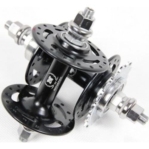 Novatec fixed gear bike racing hubs,high-grade professional sealed bearing hubs track bike single-speed hubs 32 Holes black