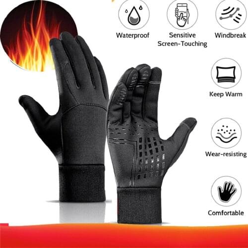 Winter sports best-selling touch screen warm gloves cold waterproof and windproof motorcycle scooter full finger super soft WBD