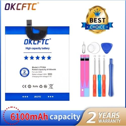 Original High Quality LTF26A 6100mAh Large Capacity Li-ion Backup Battery For LeTV LeEco Le Pro 3 AI X650 Smart Phone