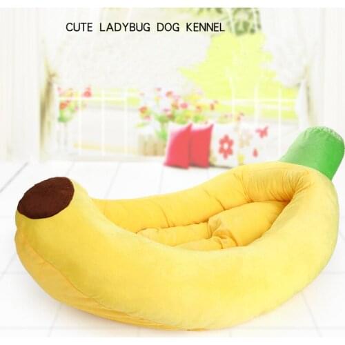 Cute Banana Cat Bed House Cute Cozy Cat Mat Beds Warm Durable Portable Pet Basket Kennel Dog Cushion Cat Supplies Accessories