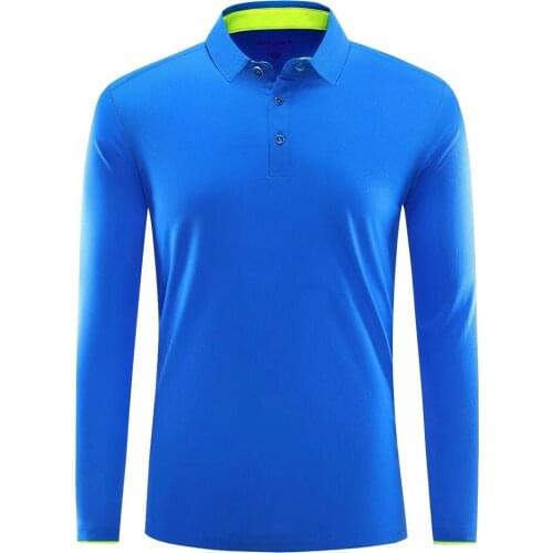 Mens Golf polo Shirts Long Sleeve Tennis Shirt 2020 Mens Turn-Down Collar Trainning Sportswear Women Golf Shirt Badminton shirt