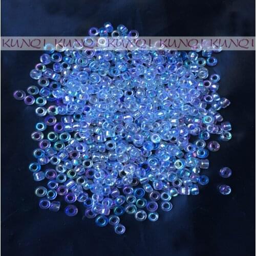 New!! 3000pcs/50g/Lot 2mm Top Glass Loose Seed Spacer Beads Jewelry Making DIY, Women Kids Garment Accessories BT2