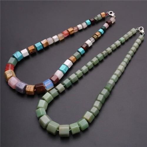 Wholesale 3pcs Fashion Bohemian Tribal Jewelry long Knotted Nuts Hexahedral Carnelian Natural Stone Beads Necklace Free Shipping